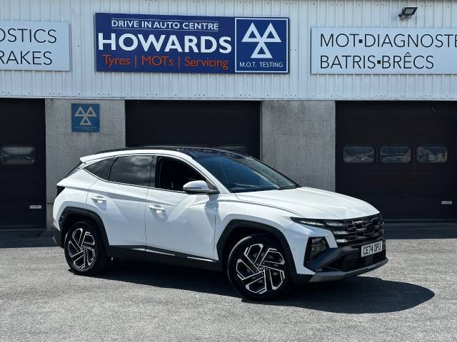 Hyundai TUCSON 1.6T 1.5 kWh Hybrid Ultimate 215bhp 5dr Auto Estate Petrol / Electric Hybrid White